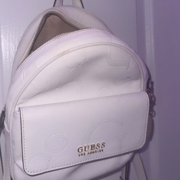 GUESS Cream Mini Backpack - Picture 2 of 7